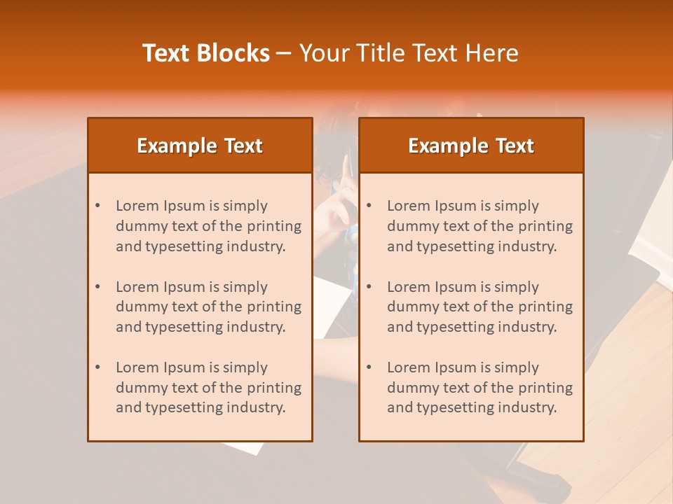 A Little Girl Sitting At A Desk Talking On A Phone PowerPoint Template