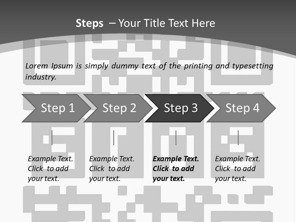 A Black And White Image Of A Qr Code PowerPoint Template