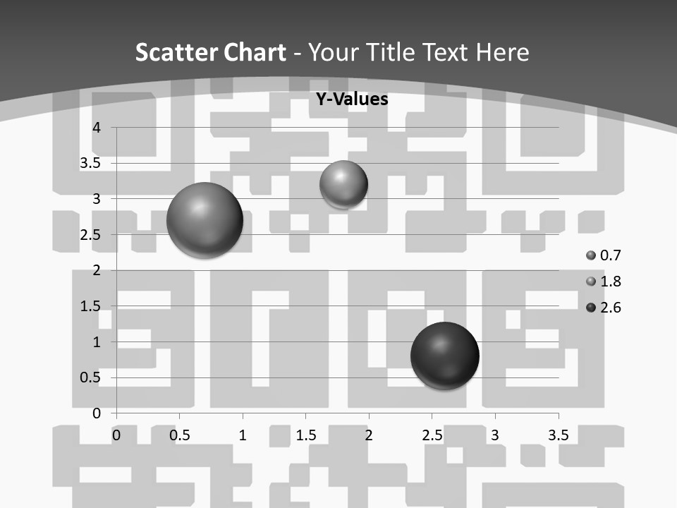 A Black And White Image Of A Qr Code PowerPoint Template