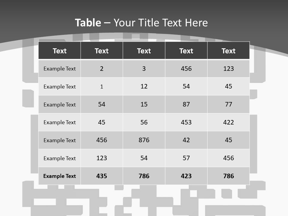 A Black And White Image Of A Qr Code PowerPoint Template