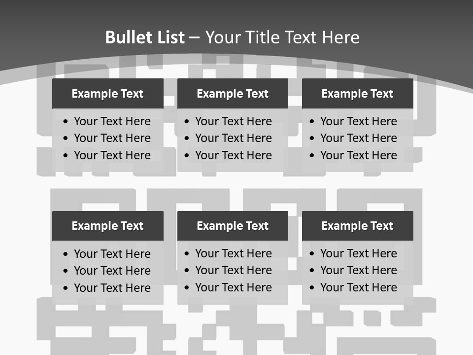 A Black And White Image Of A Qr Code PowerPoint Template