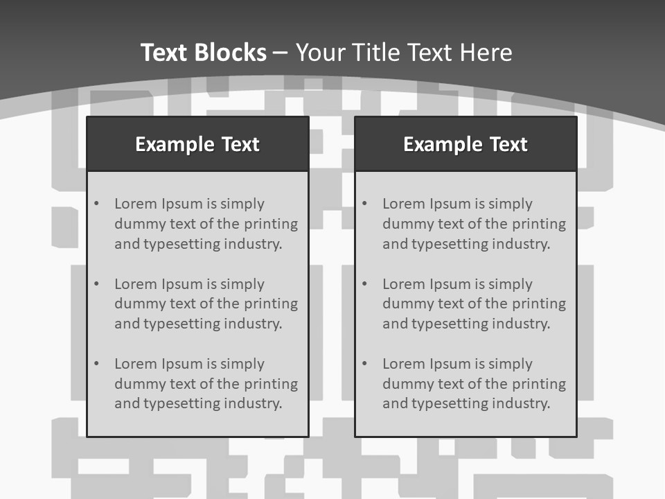 A Black And White Image Of A Qr Code PowerPoint Template