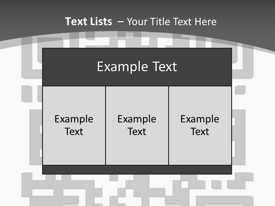 A Black And White Image Of A Qr Code PowerPoint Template