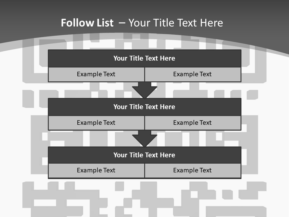 A Black And White Image Of A Qr Code PowerPoint Template