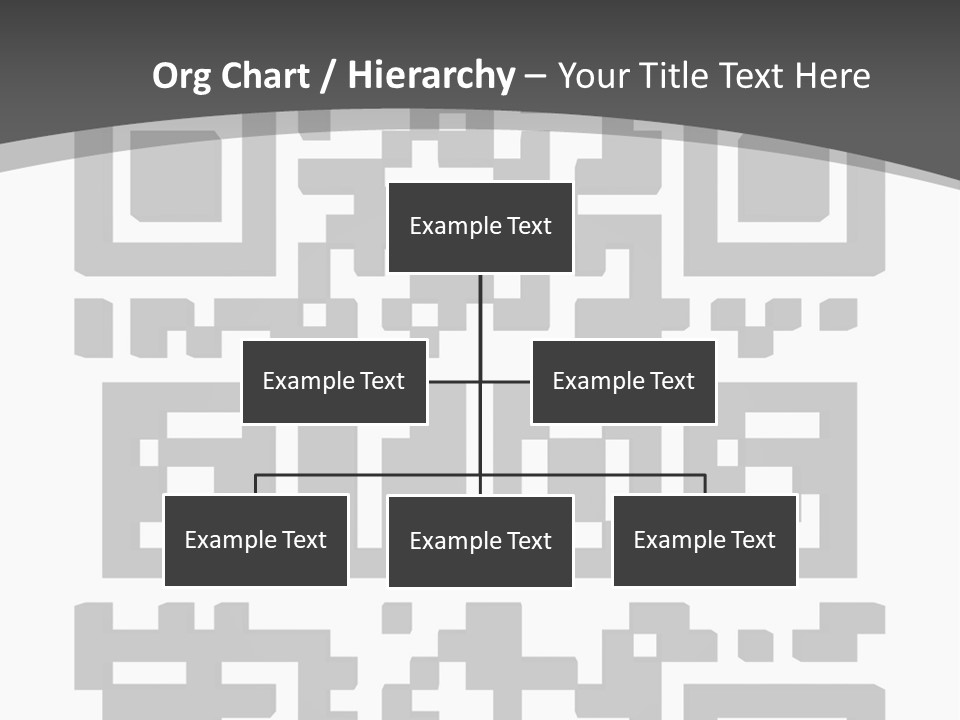 A Black And White Image Of A Qr Code PowerPoint Template