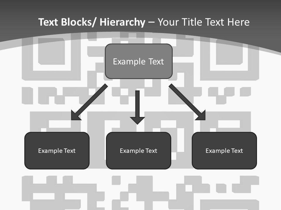 A Black And White Image Of A Qr Code PowerPoint Template