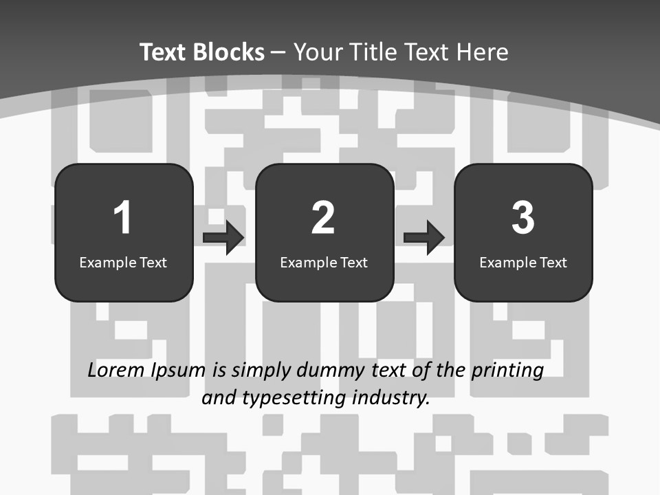 A Black And White Image Of A Qr Code PowerPoint Template
