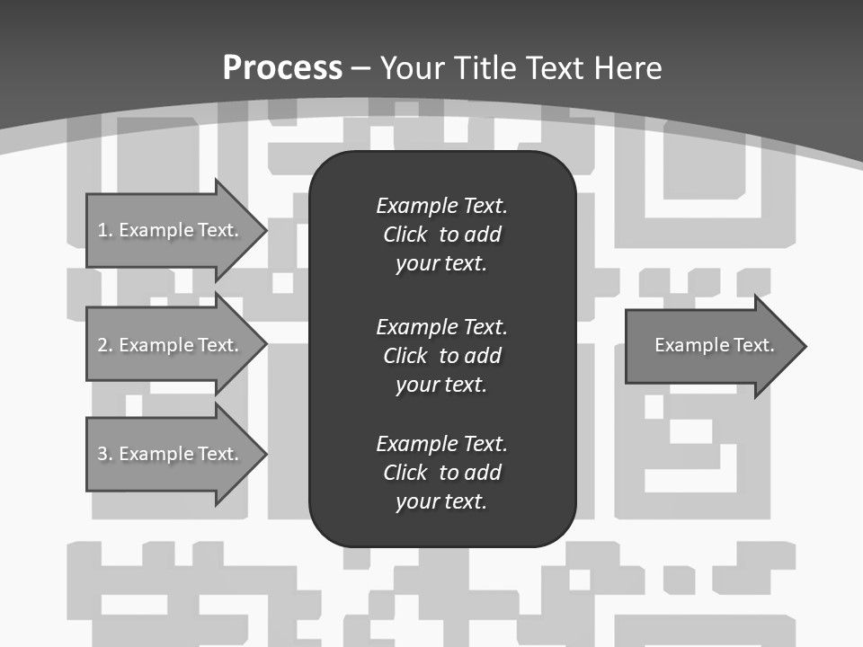 A Black And White Image Of A Qr Code PowerPoint Template