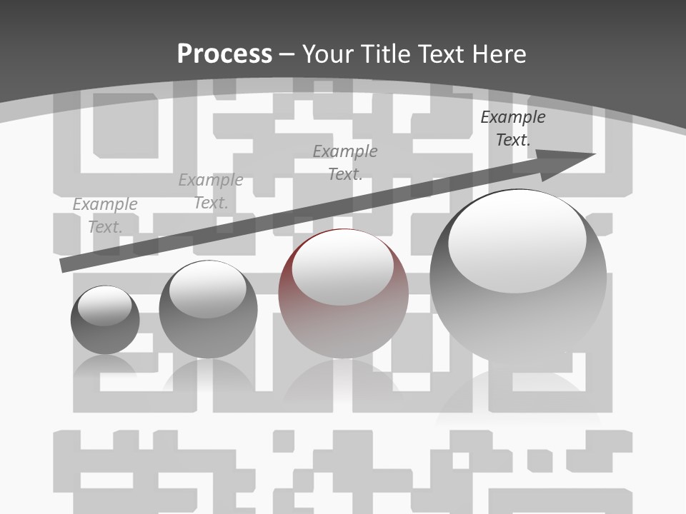 A Black And White Image Of A Qr Code PowerPoint Template