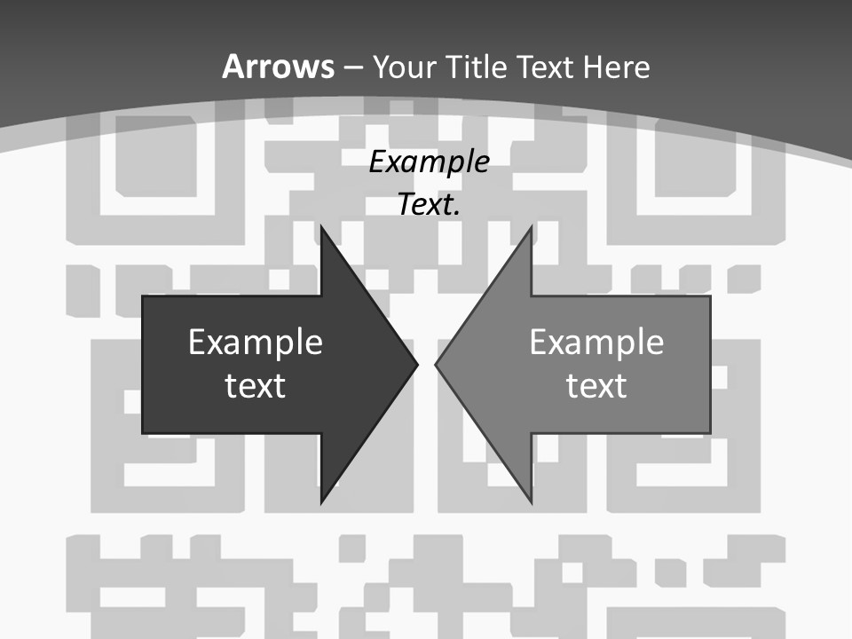 A Black And White Image Of A Qr Code PowerPoint Template