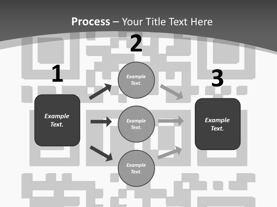 A Black And White Image Of A Qr Code PowerPoint Template