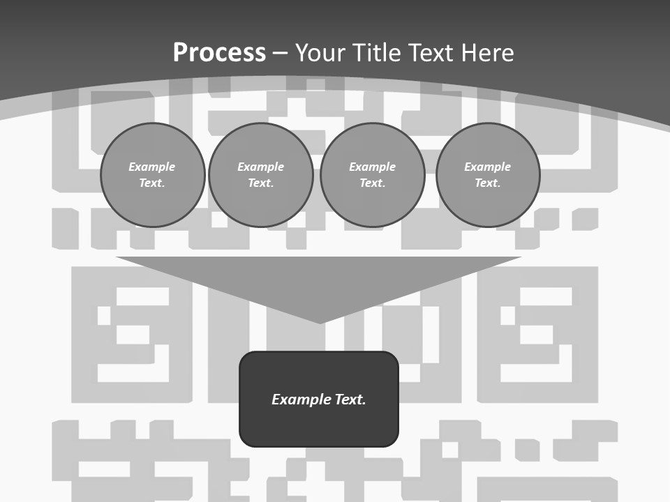 A Black And White Image Of A Qr Code PowerPoint Template
