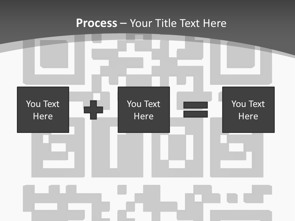A Black And White Image Of A Qr Code PowerPoint Template