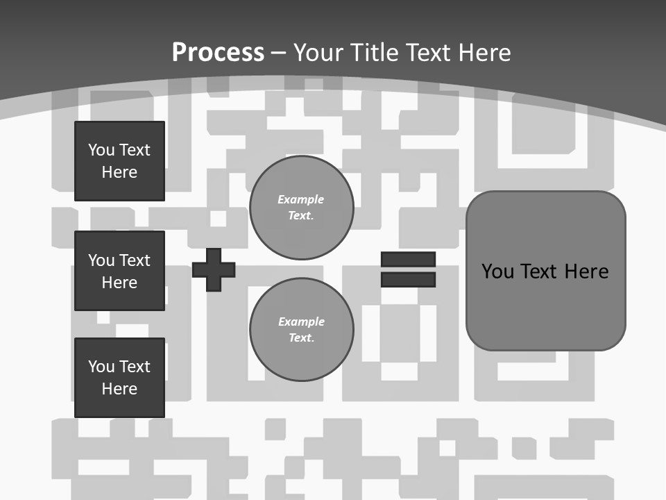 A Black And White Image Of A Qr Code PowerPoint Template