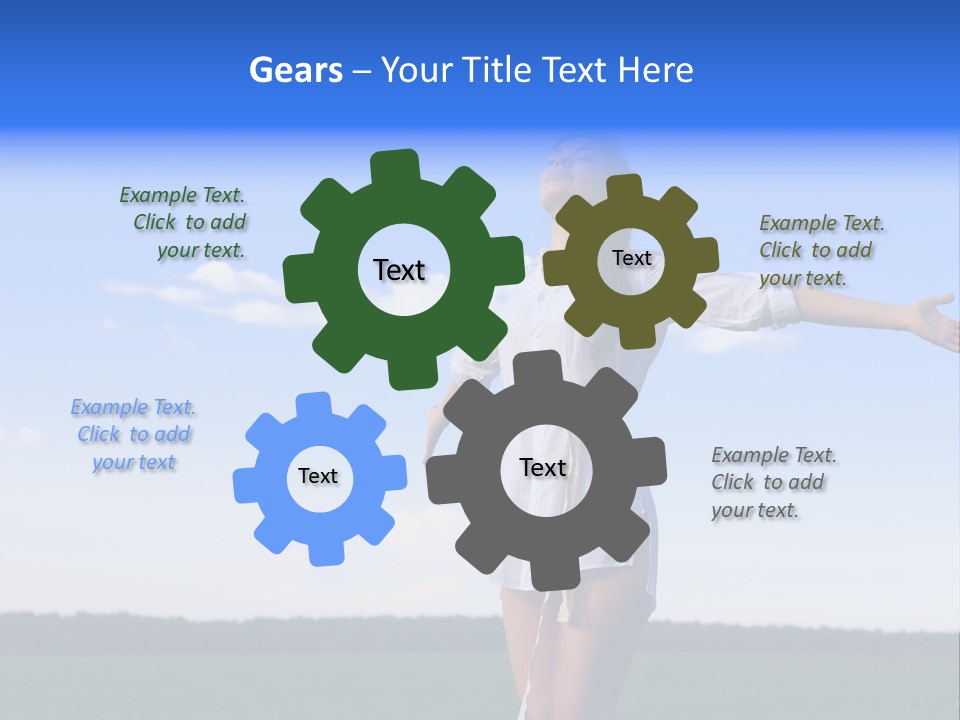 Action People Spring PowerPoint Template