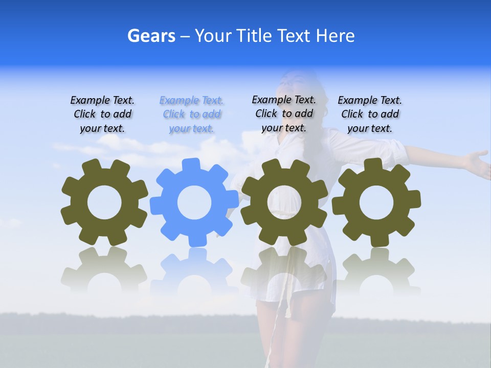 Action People Spring PowerPoint Template