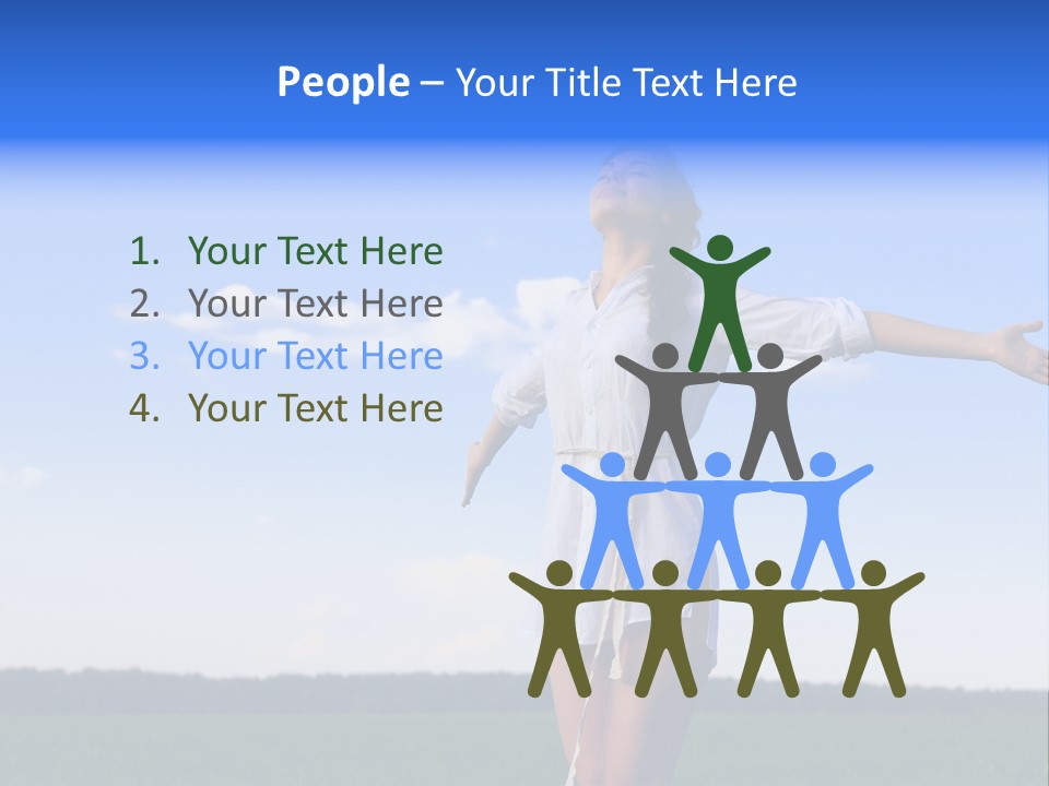 Action People Spring PowerPoint Template