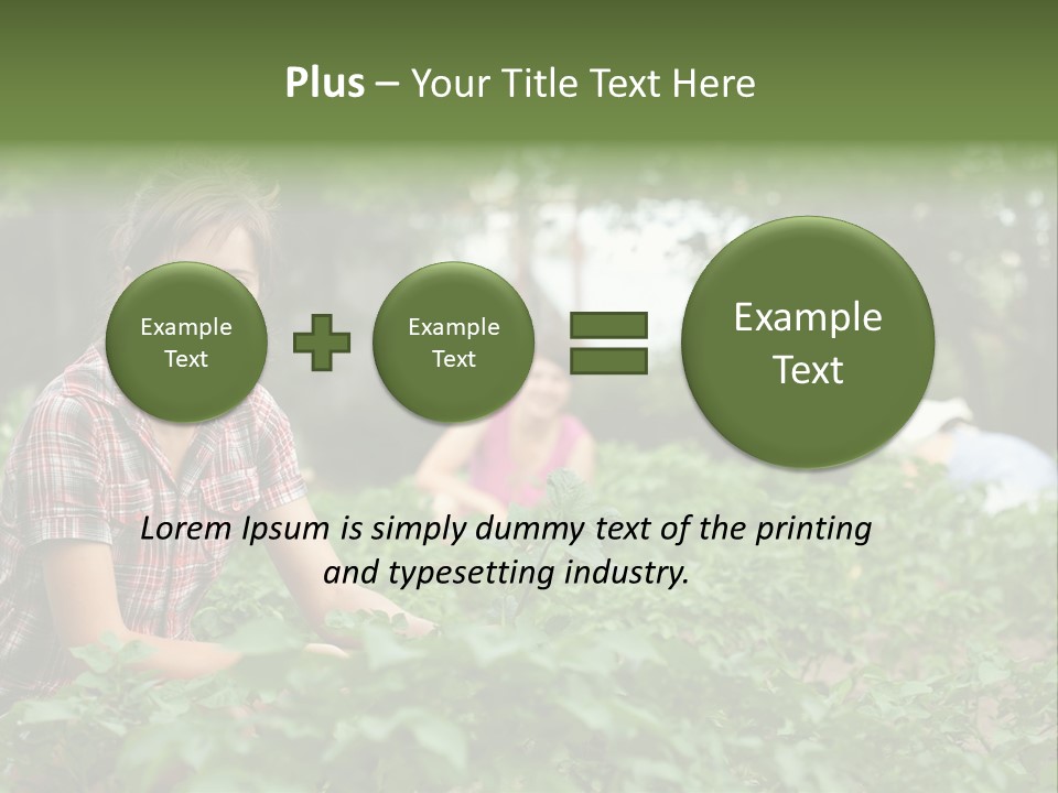 Pastoral Farming Three PowerPoint Template