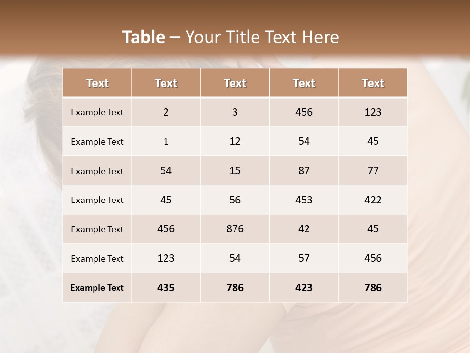 A Woman Sitting On A Bed With Her Back To The Camera PowerPoint Template