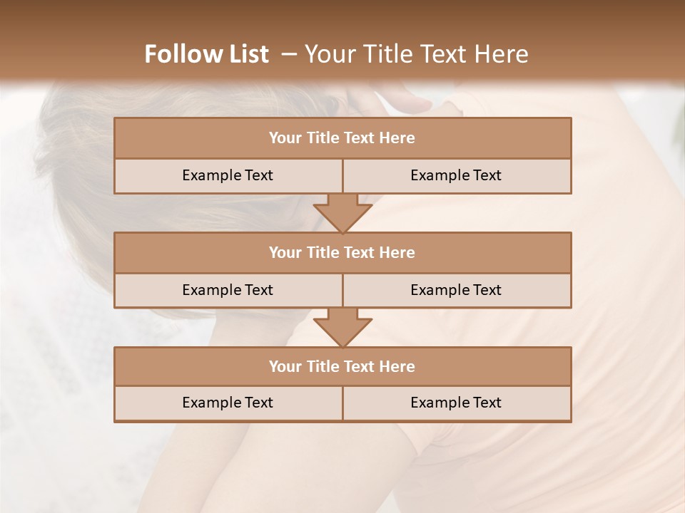 A Woman Sitting On A Bed With Her Back To The Camera PowerPoint Template