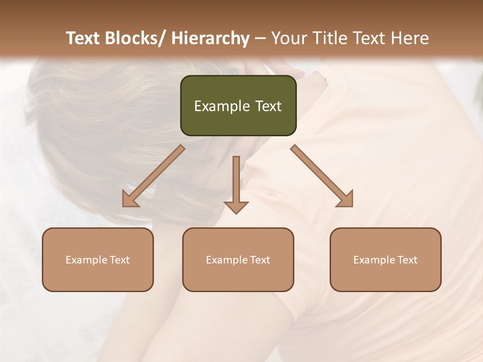 A Woman Sitting On A Bed With Her Back To The Camera PowerPoint Template