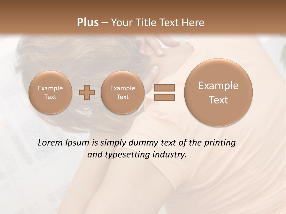 A Woman Sitting On A Bed With Her Back To The Camera PowerPoint Template