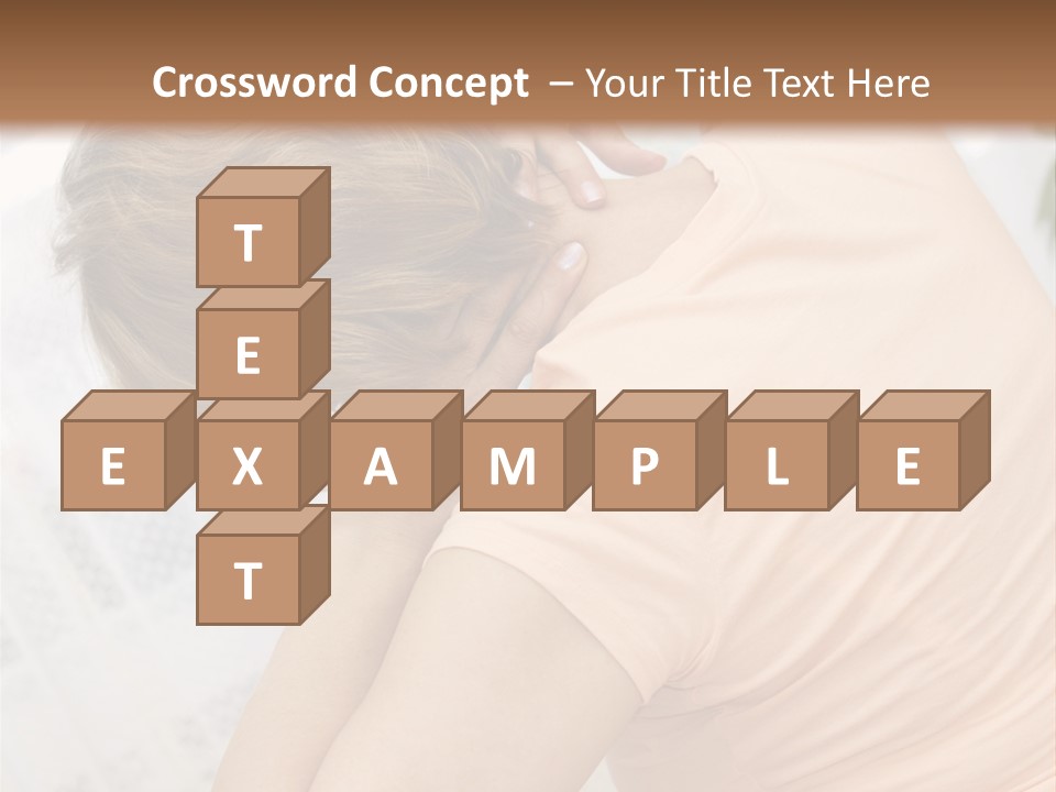 A Woman Sitting On A Bed With Her Back To The Camera PowerPoint Template