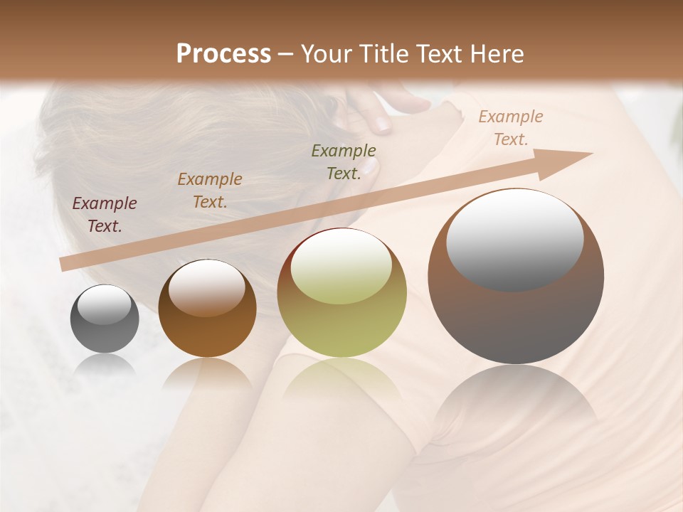 A Woman Sitting On A Bed With Her Back To The Camera PowerPoint Template