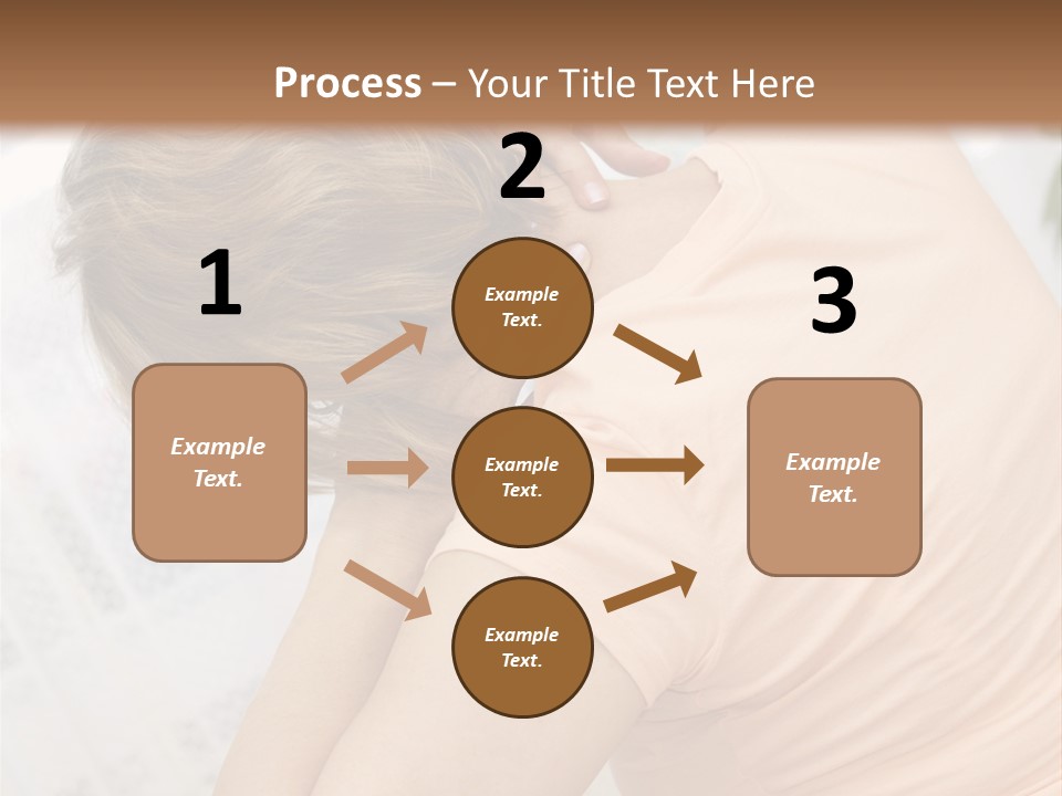 A Woman Sitting On A Bed With Her Back To The Camera PowerPoint Template