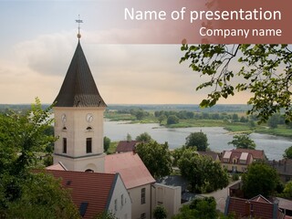 Hillside Waterfront History PowerPoint Template