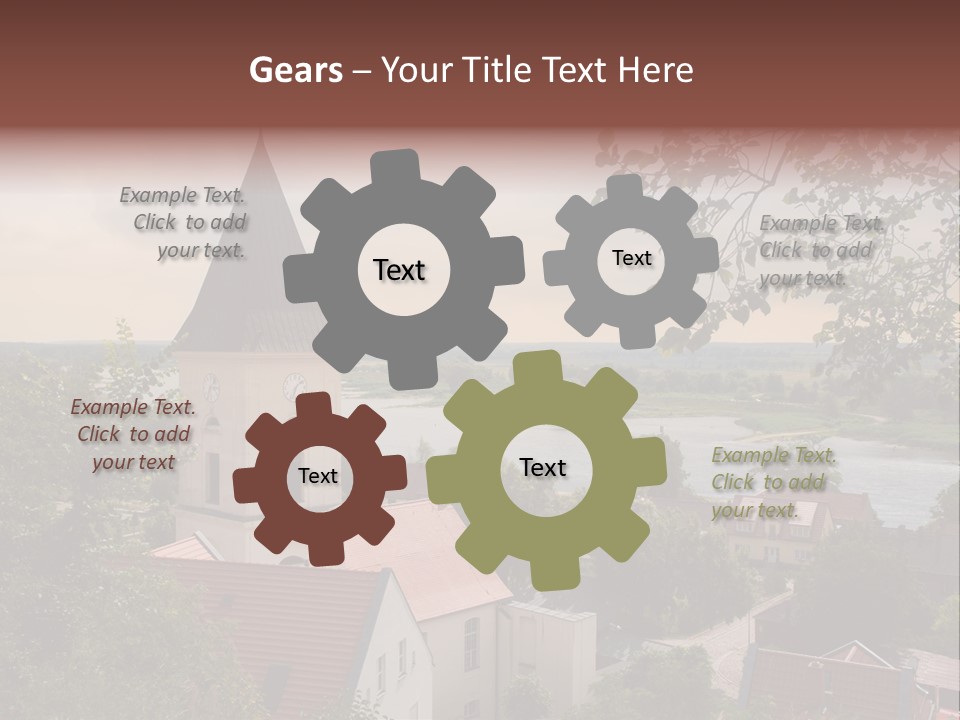 Hillside Waterfront History PowerPoint Template