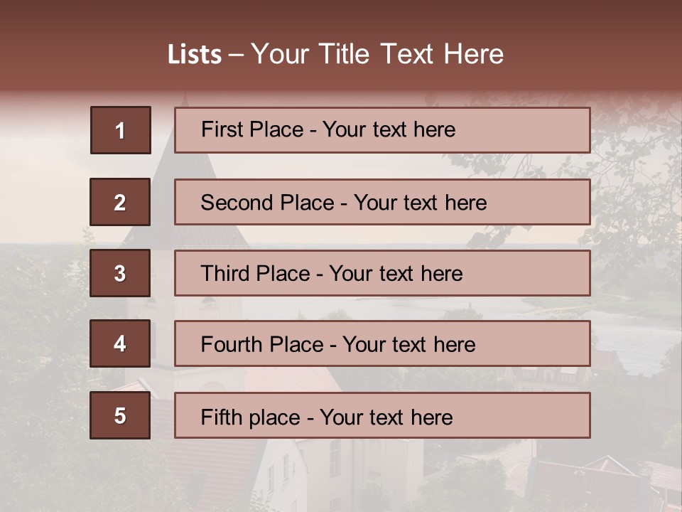 Hillside Waterfront History PowerPoint Template