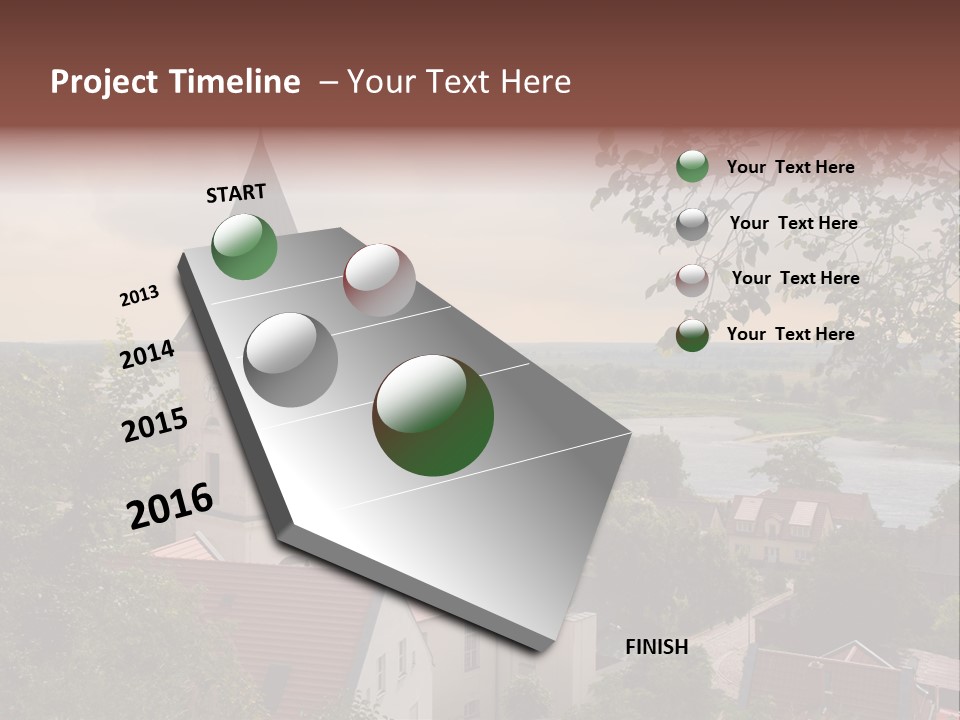 Hillside Waterfront History PowerPoint Template
