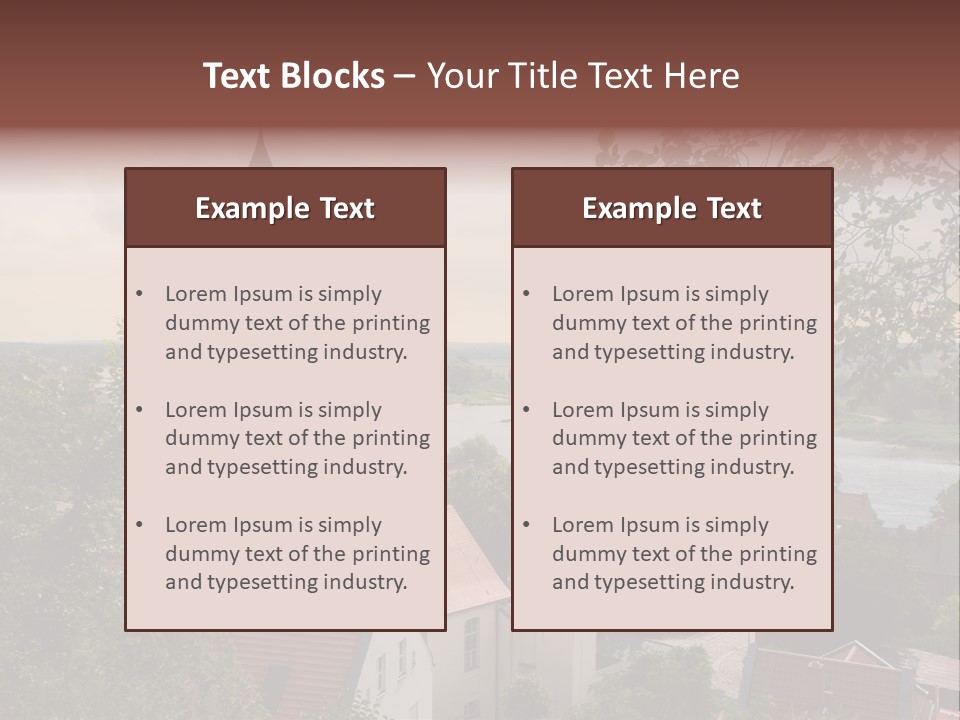 Hillside Waterfront History PowerPoint Template