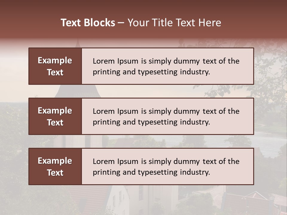 Hillside Waterfront History PowerPoint Template