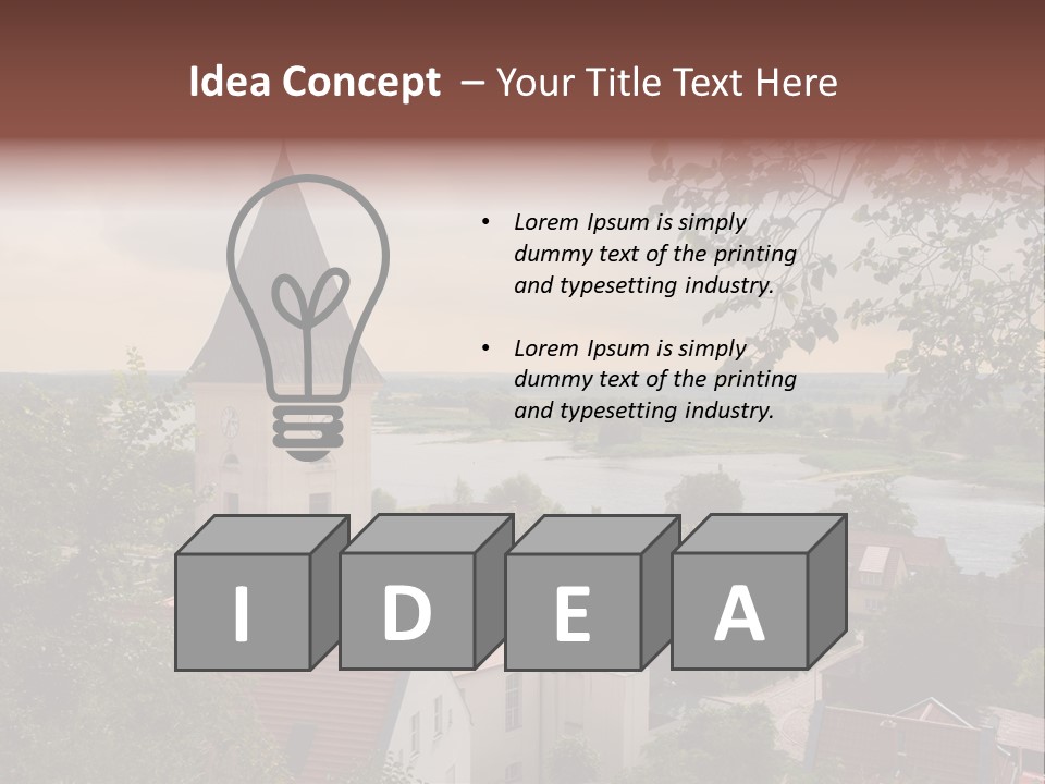 Hillside Waterfront History PowerPoint Template