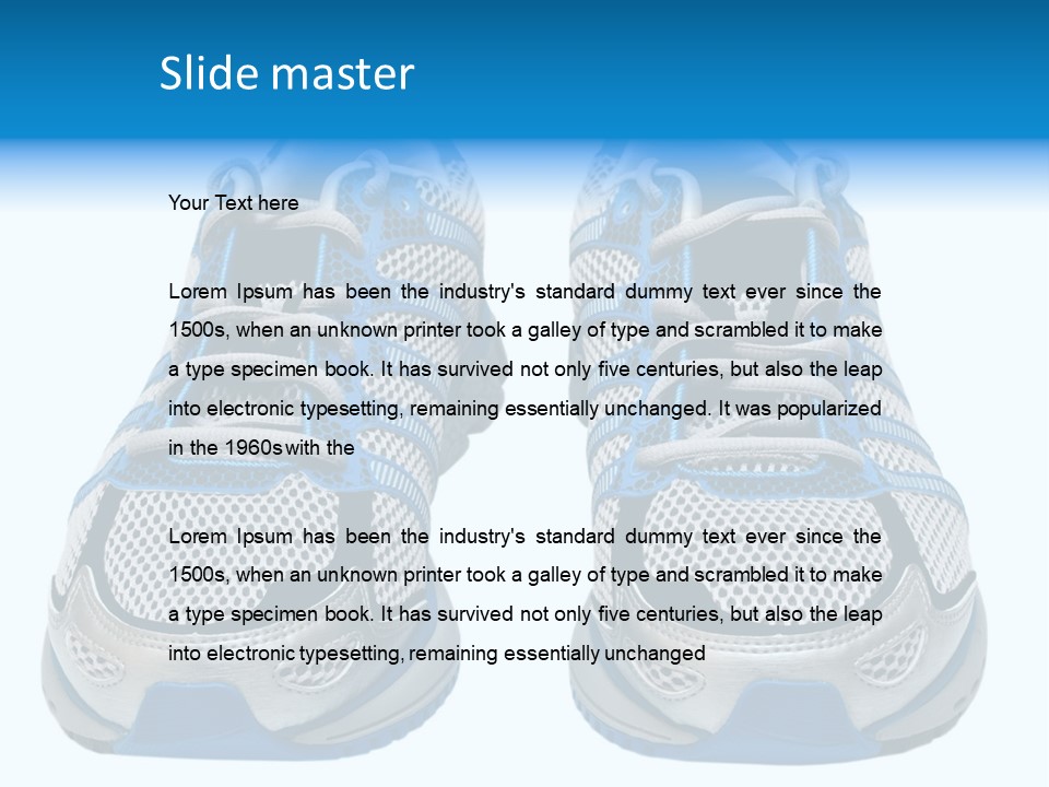 Runner Smile Landscape PowerPoint Template