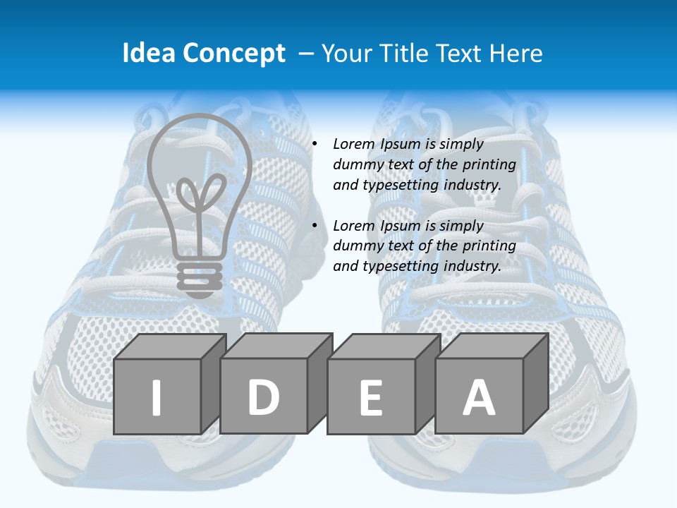 Runner Smile Landscape PowerPoint Template