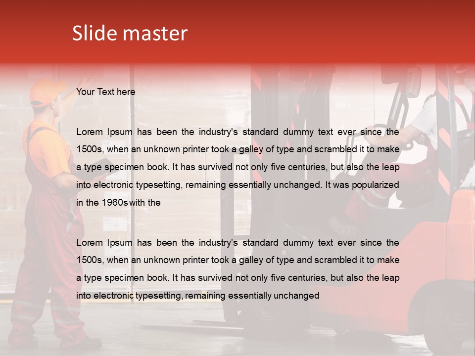 Container Transportation Cargo PowerPoint Template