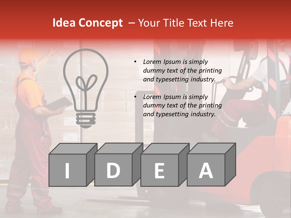 Container Transportation Cargo PowerPoint Template