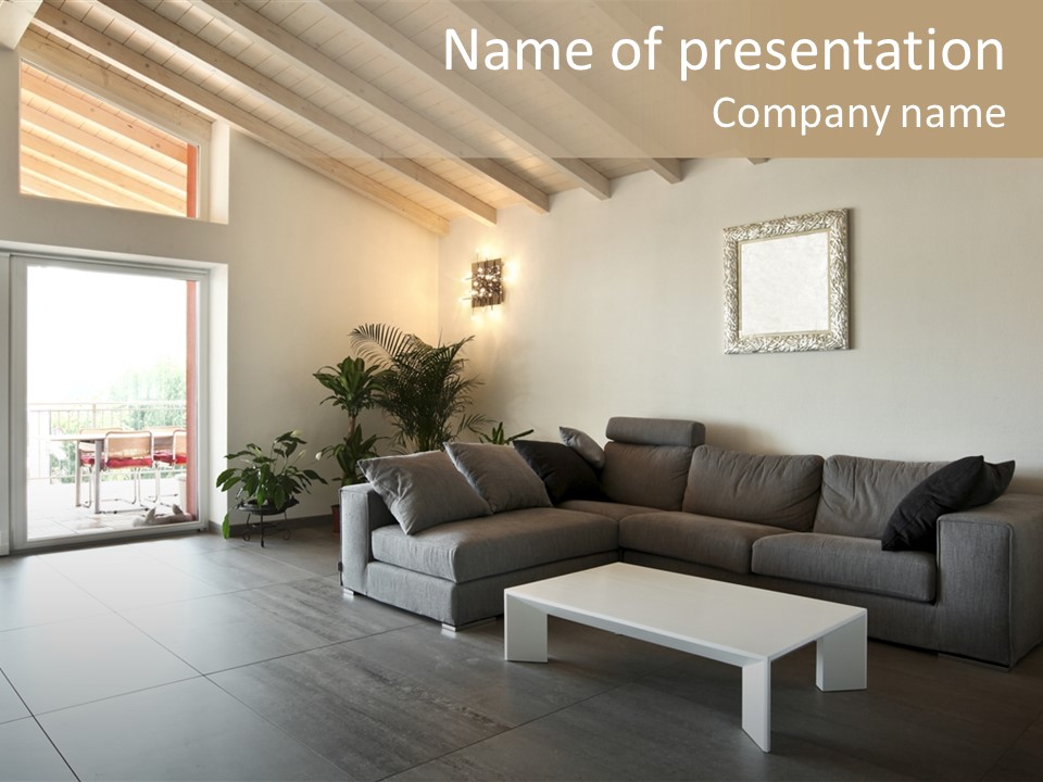 Indoor Style Habitation PowerPoint Template