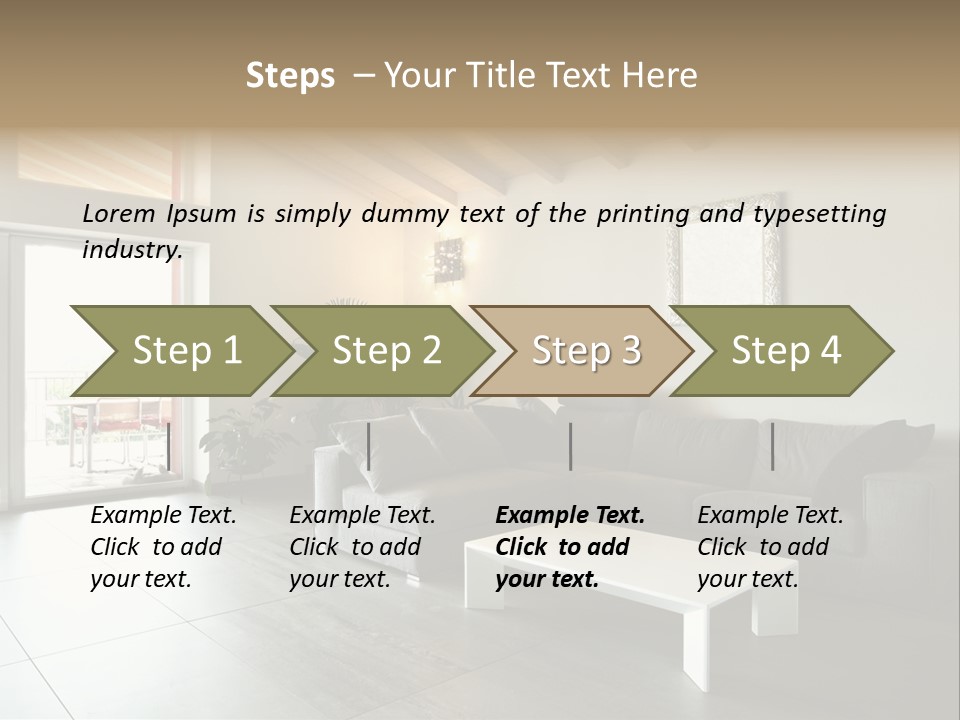 Indoor Style Habitation PowerPoint Template