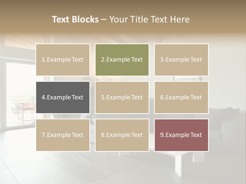 Indoor Style Habitation PowerPoint Template