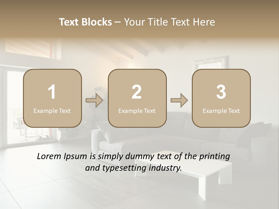Indoor Style Habitation PowerPoint Template