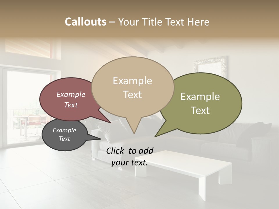 Indoor Style Habitation PowerPoint Template