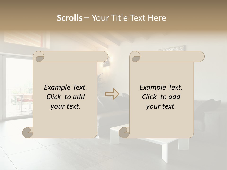 Indoor Style Habitation PowerPoint Template