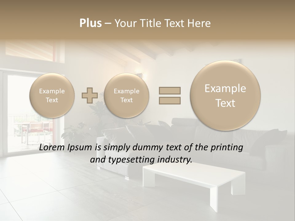 Indoor Style Habitation PowerPoint Template