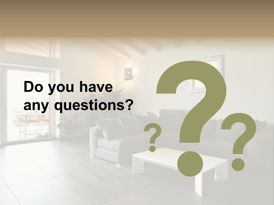 Indoor Style Habitation PowerPoint Template