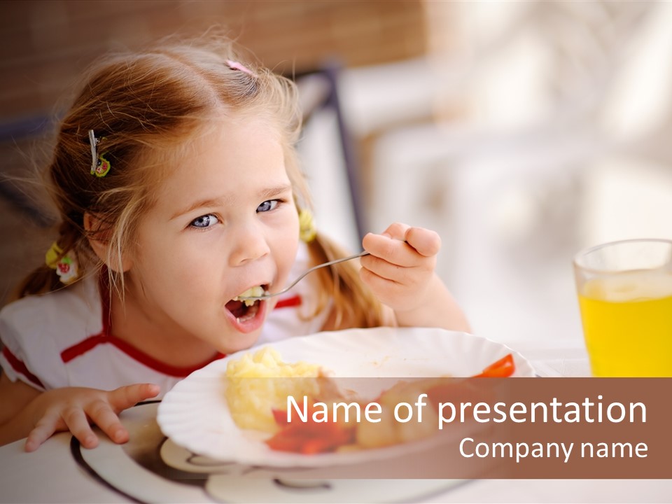 Toddler Happy Morning PowerPoint Template