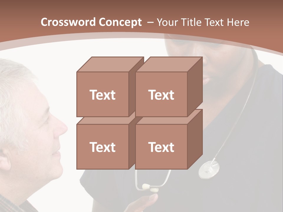 Employee Tablet Man PowerPoint Template
